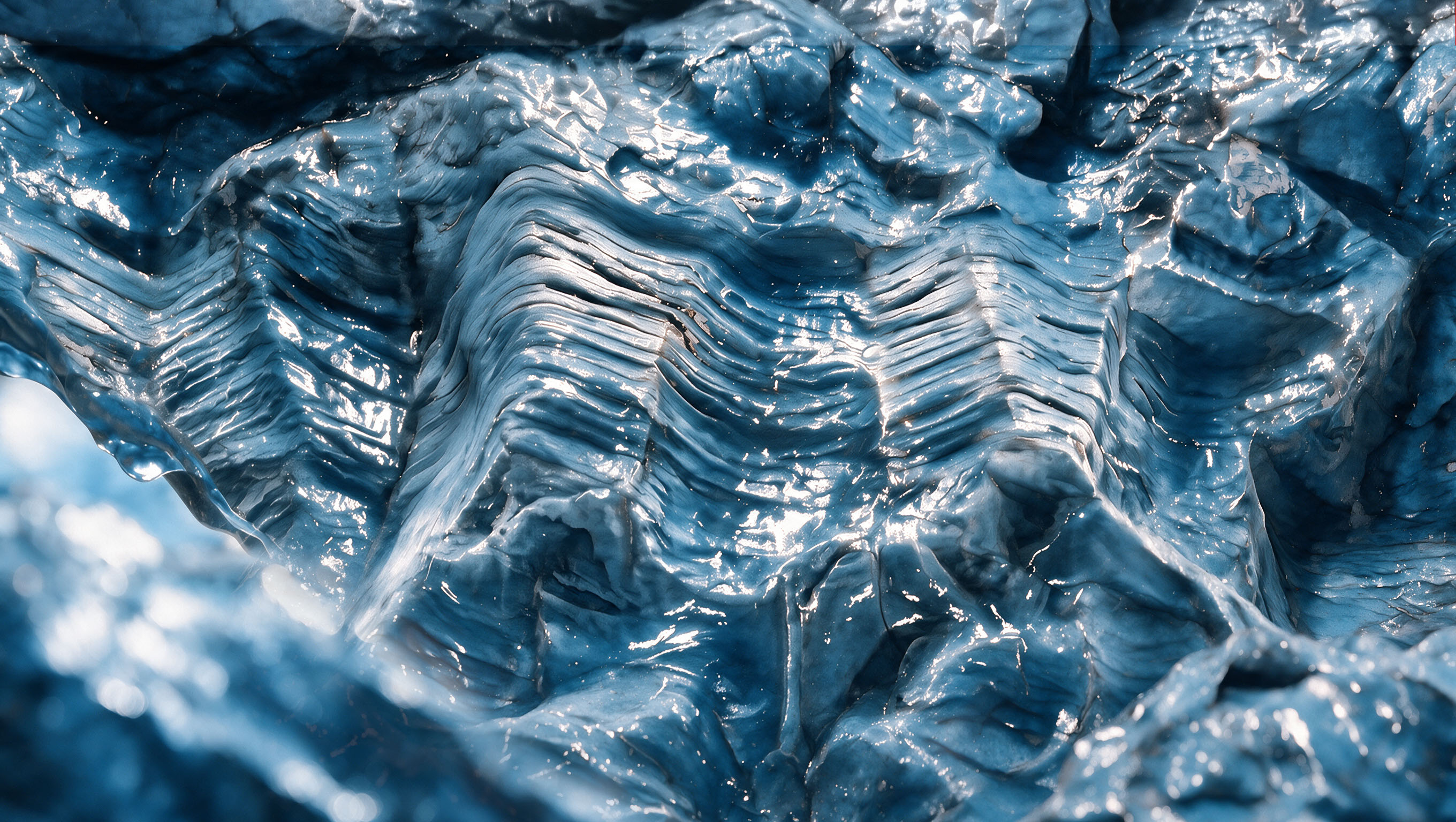 Mineral rock layers carrying water